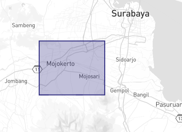 Peta Kabupaten Mojokerto